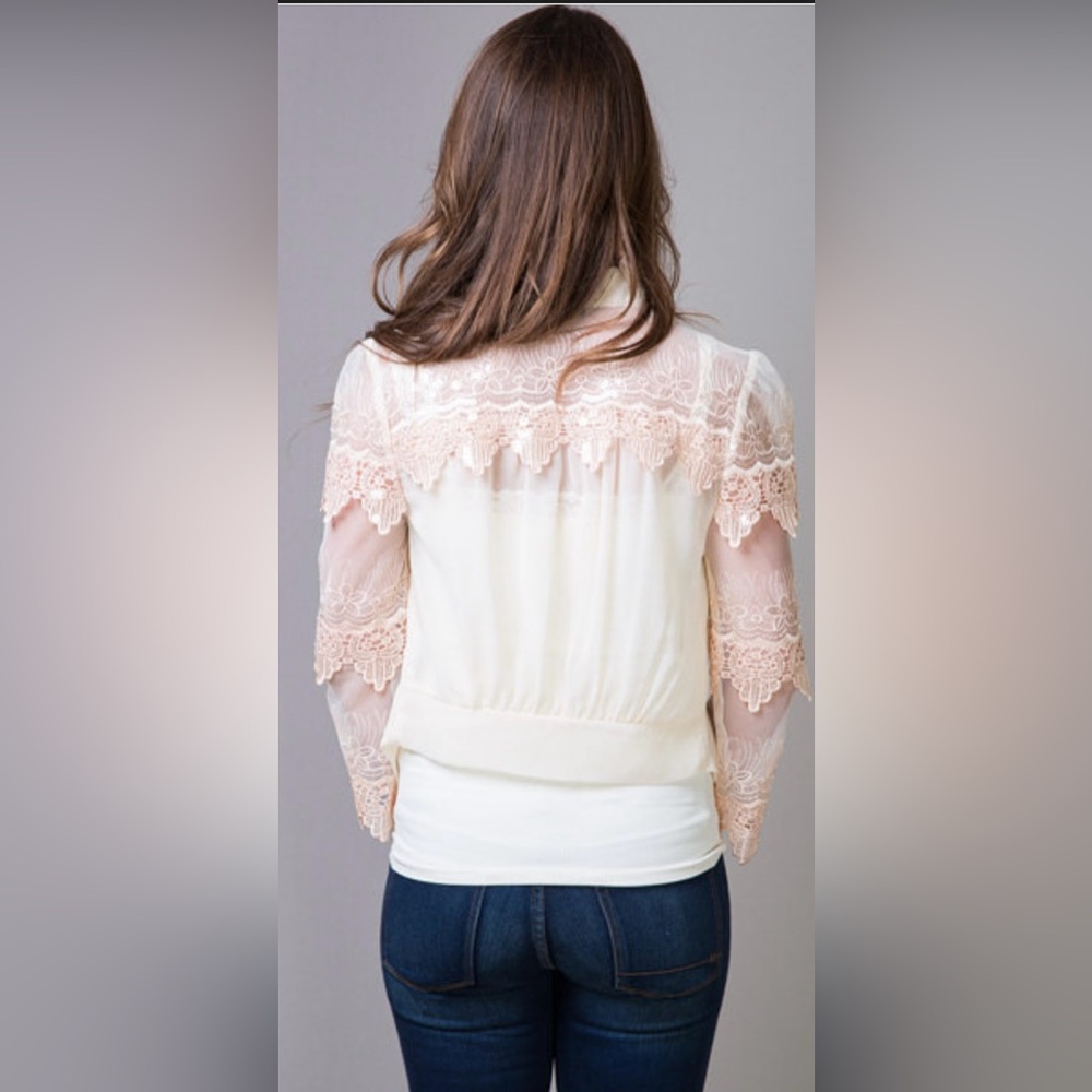 Darling Sierra Bolero Lace and Sequin Jacket - Picture 2 of 5